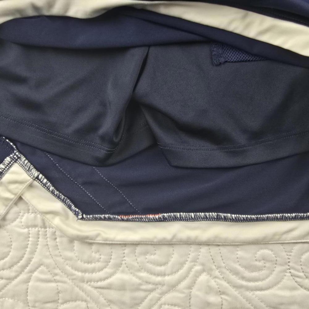 IZOD Navy Golf Tennis Skort Colorblock Coral Cream Athletic Skirt Women’s size S - Picture 8 of 9